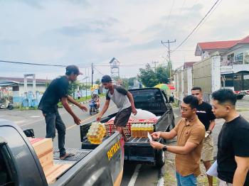 Bantuan Sosial Untuk Pengungsi Di Posko Pengungsian Bokang, Kec. Titihena, Kab. Flores Timur.