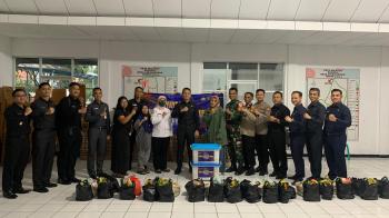 Bantuan Sosial Yayasan Ananta Hira dengan Sespimmen Sespim Lemdiklat Polri di Desa Cikahuripan
