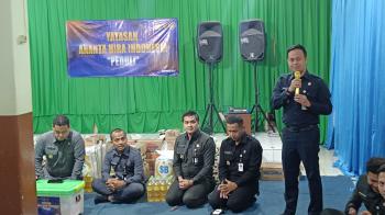 Bantuan Sosial Yayasan Ananta Hira dengan Sespimmen Sespim Lemdiklat Polri di PONDOK PESANTREN AL- KAUTSAR